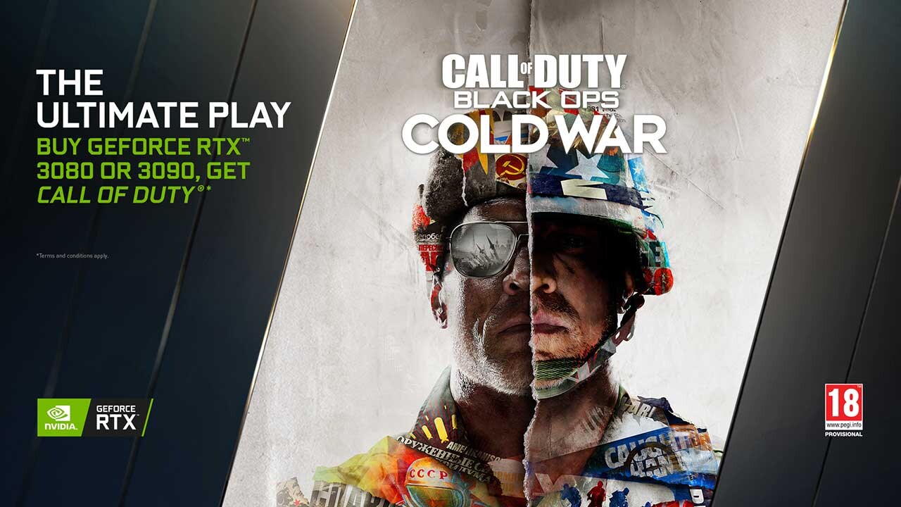 GeForce RTX 3080 veya 3090 Satın Alanlara "Call of Duty: Black Ops Cold War" Hediye 