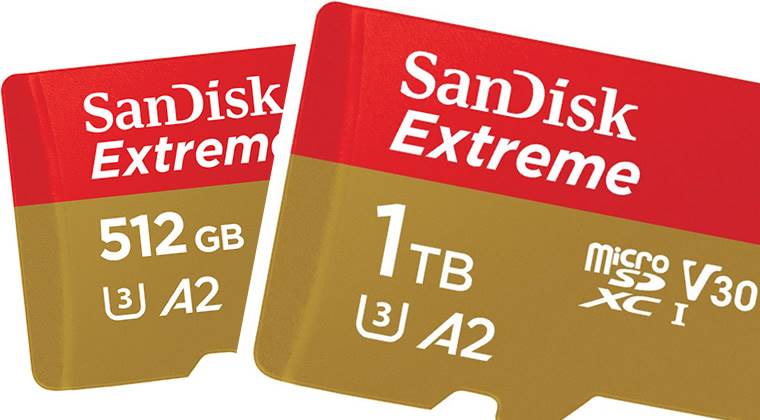 SanDisk, Extreme 1 TB ve 512 GB UHS-I microSD Kartlarını Tanıttı 
