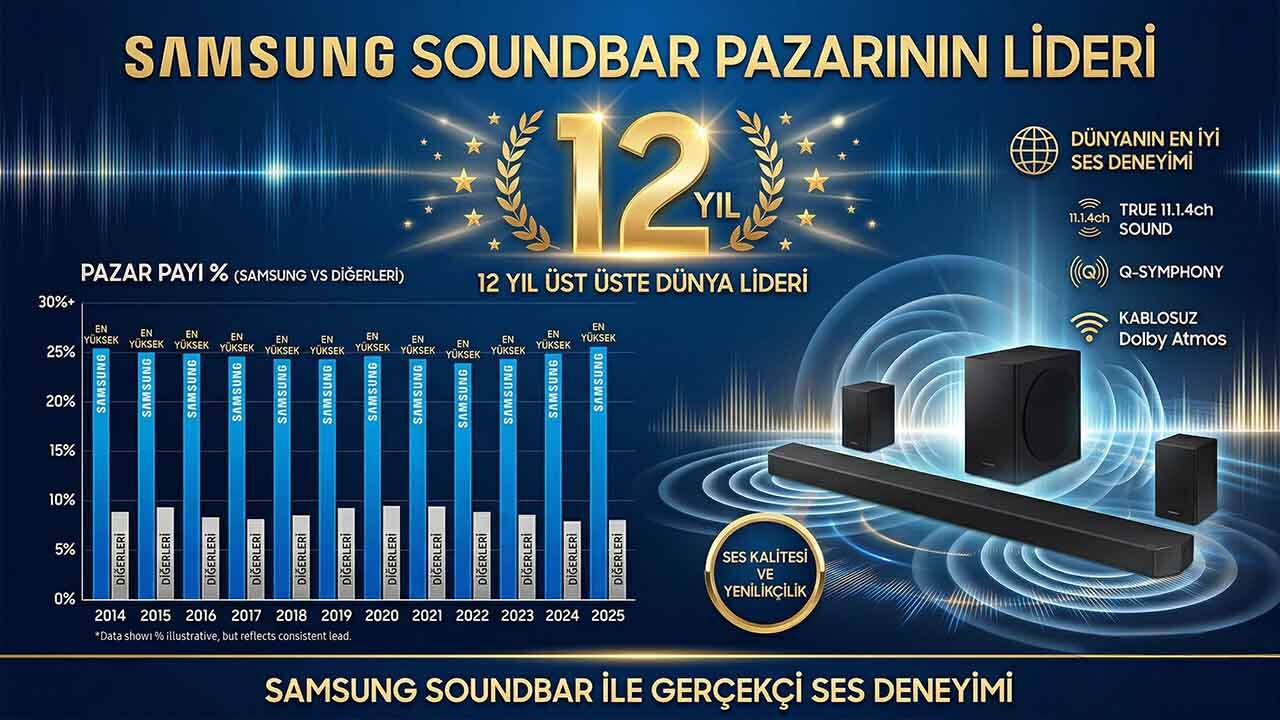Samsung 12 Yıldır Soundbar Pazarının Lideri Olmayı Sürdürüyor 28 Samsung 12 Yıldır Soundbar Pazarının Lideri Olmayı Sürdürüyor