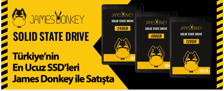 Türkiye'nin En Ucuz James Donkey SSD'leri Satışta 