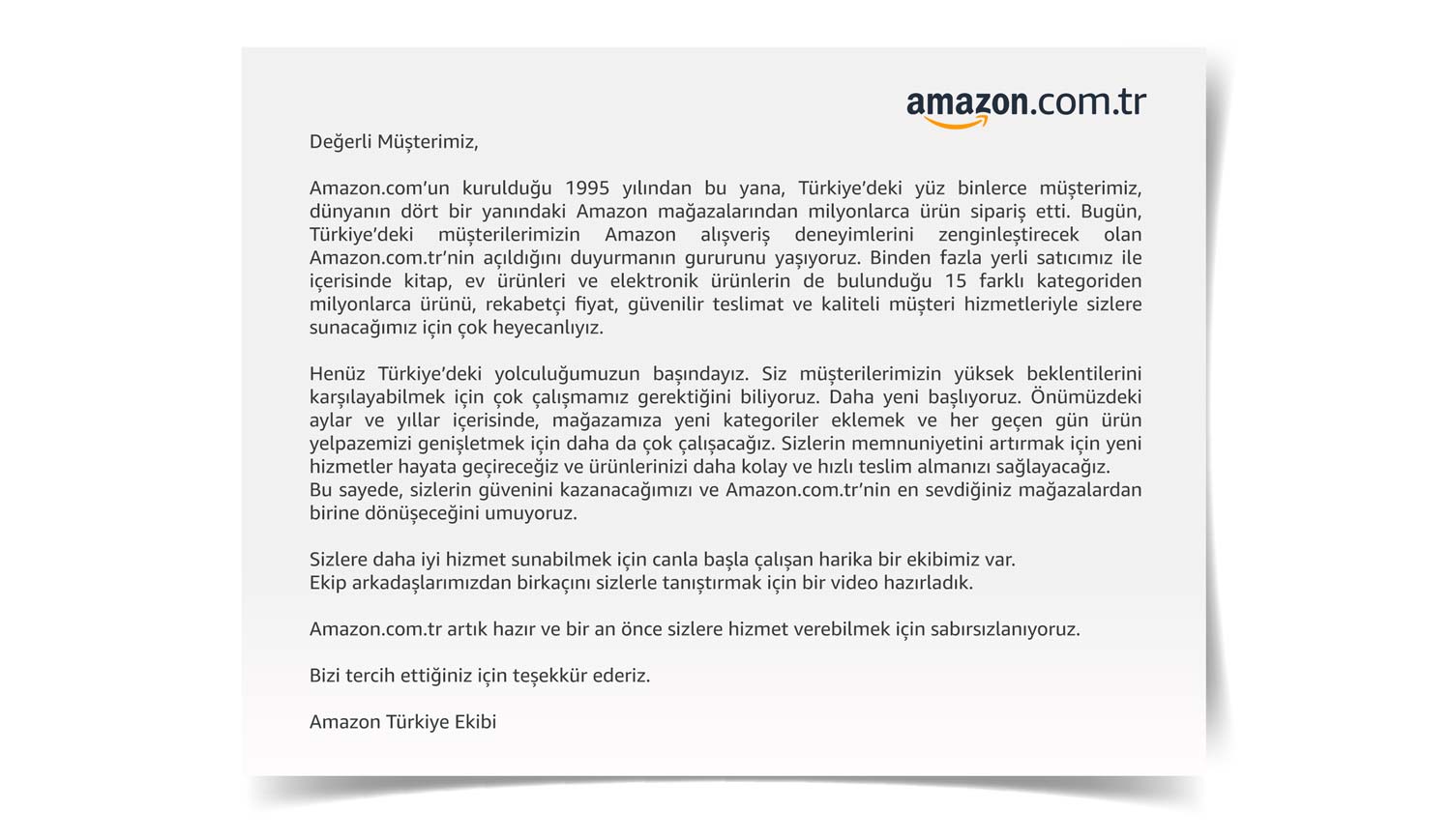 Amazon Resmen Türkiye'de! Satışlar Başladı! 