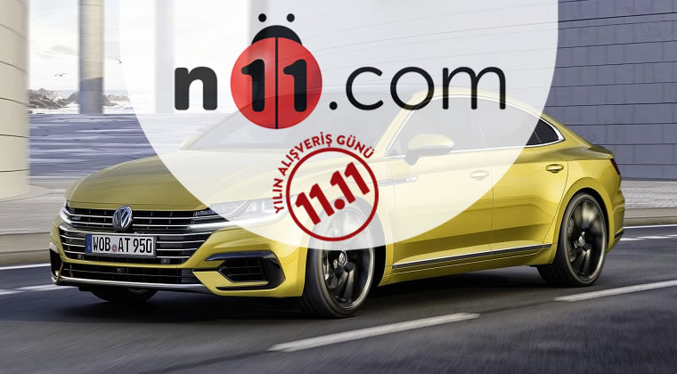 n11.com, 11:11 İndirimlerine Özel 108 Adet Volkswagen Otomobil Satıyor 