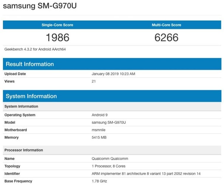 Samsung Galaxy S10 Lite Geekbench Test Sonuçları Ortaya Çıktı 