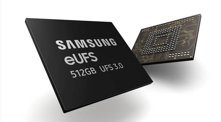 Samsung, İlk 512GB eUFS 3.0’ın Seri Üretimine Başladı 