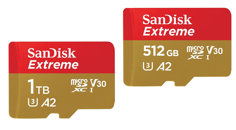 SanDisk, Extreme 1 TB ve 512 GB UHS-I microSD Kartlarını Tanıttı  