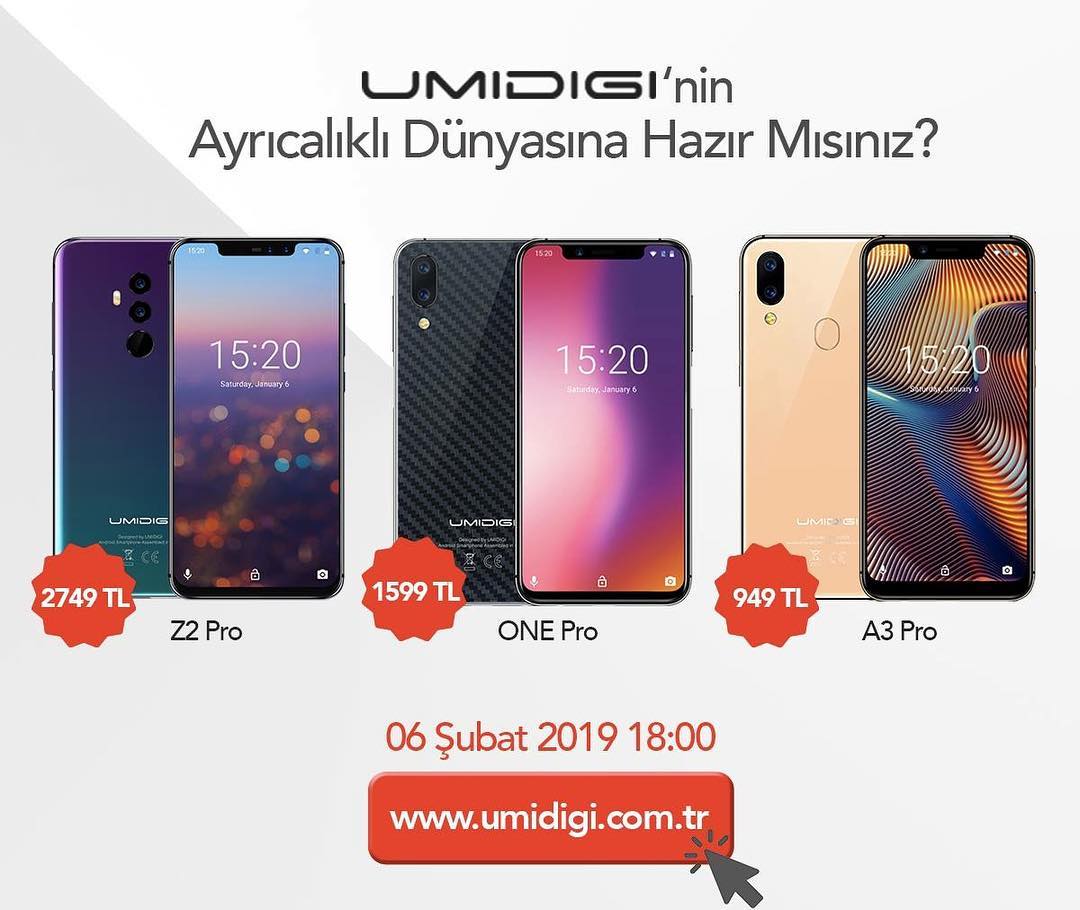 UMIDIGI'nin Üç Farklı Akıllı Telefonu Sonunda Türkiye'de Satışa Çıkıyor! İşte Fiyatları ve Özellikleri  
