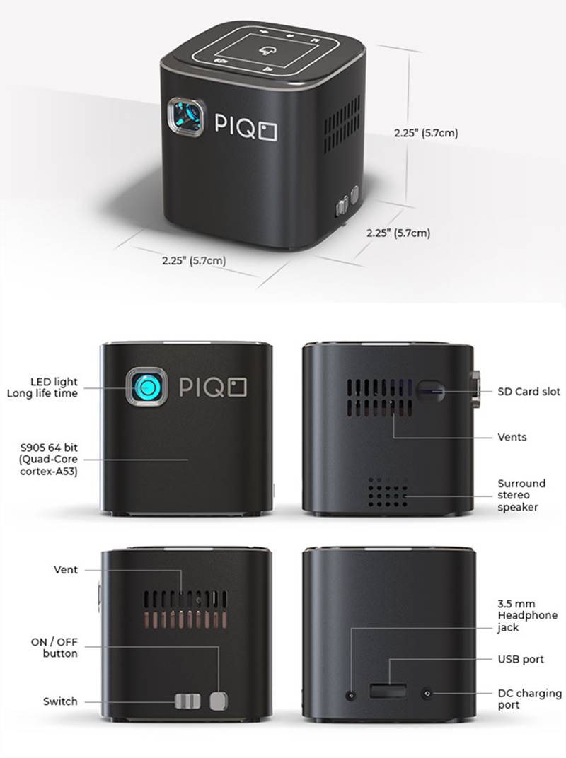 İşte Dünyanın En Güçlü Cep Projektörü: PIQO  