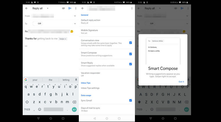 Gmail'in Akıllı Oluşturma Özelliği Artık Tüm Android Cihazlarda Kullanılabilir 