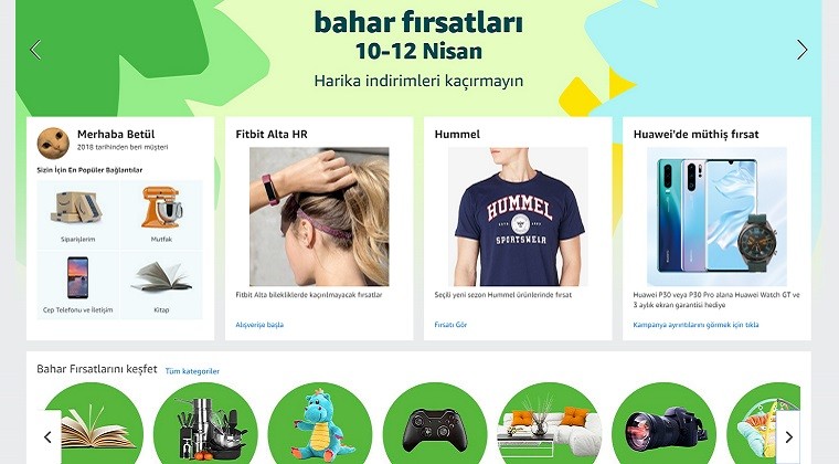 Amazon.com.tr’de ‘Bahar Fırsatları’ Başladı  