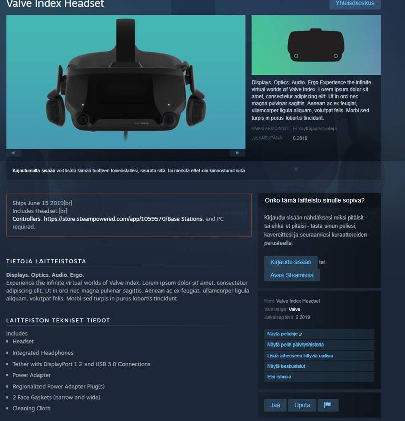 Valve'ın VR HMD Donanım Ürünleri Sızdırıldı 