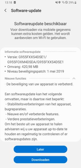 Samsung Galaxy S8 Plus Mayıs 2019 Güncellemesi Yayınlandı  