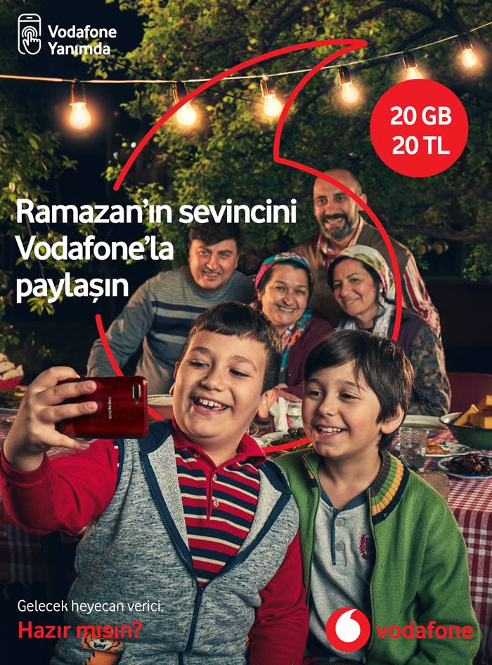 Vodafone'dan Ramazana Özel 20 GB İnternet  