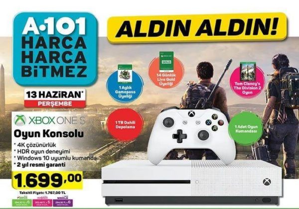 A101, Uygun Fiyata Xbox One S Satacak! (A101 13 Haziran 2019)  