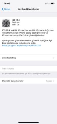 iOS 12.4 Güncellemesi Yayınlandı!  