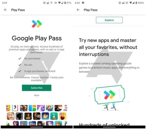 Aylık Ücretli Abonelik Sunan "Google Play Pass" 