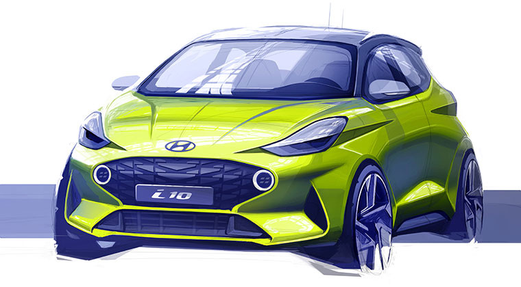 Hyundai Yeni i10’dan Yeni Bilgiler Gelmeye Başladı! (Harika Çizim Görselleri) 