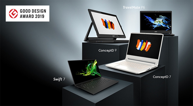 Acer Dizüstü Bilgisayar Tasarımlarında Ödül Aldı 