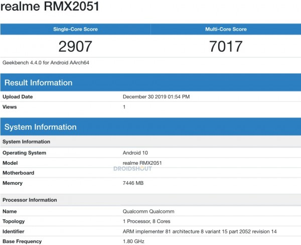 8GB RAM'li Realme X50 