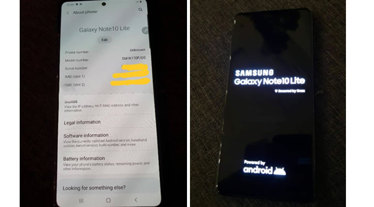 Samsung Galaxy Note 10 Lite Çalışır Halde Görüntülendi!  