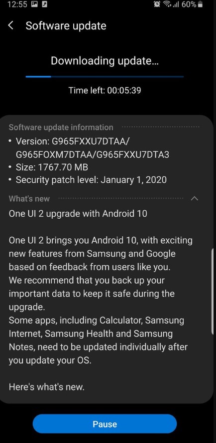 Samsung Galaxy S9 İçin Android 10 Güncellemesi Yayınlandı! 
