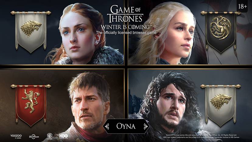 101XP, Oyuncuları “Game of Thrones: Winter is Coming” Dünyasına Davet Ediyor 