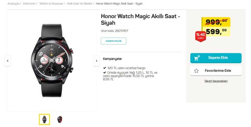 A101 Uygun Fiyatlı Honor Akıllı Saat Satıyor!  