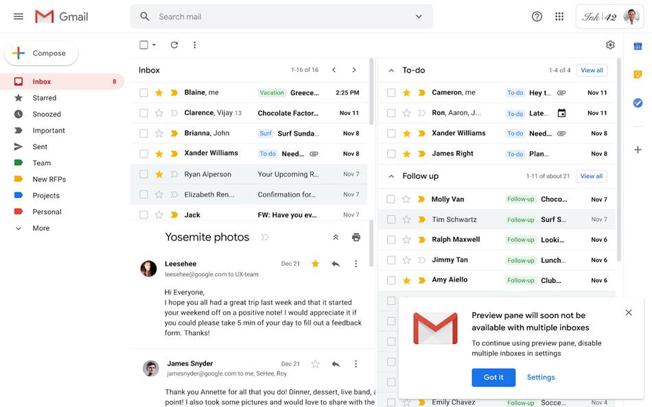 Google, 20 Şubat'tan İtibaren Gmail'de Önemli Değişiklikler Yapacak 