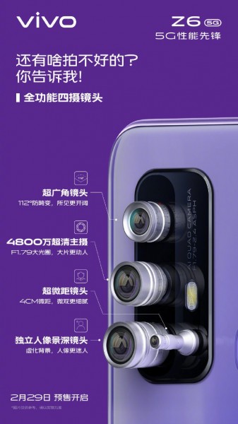 Vivo Z6 5G Kamera Özellikleri Belli Oldu!  