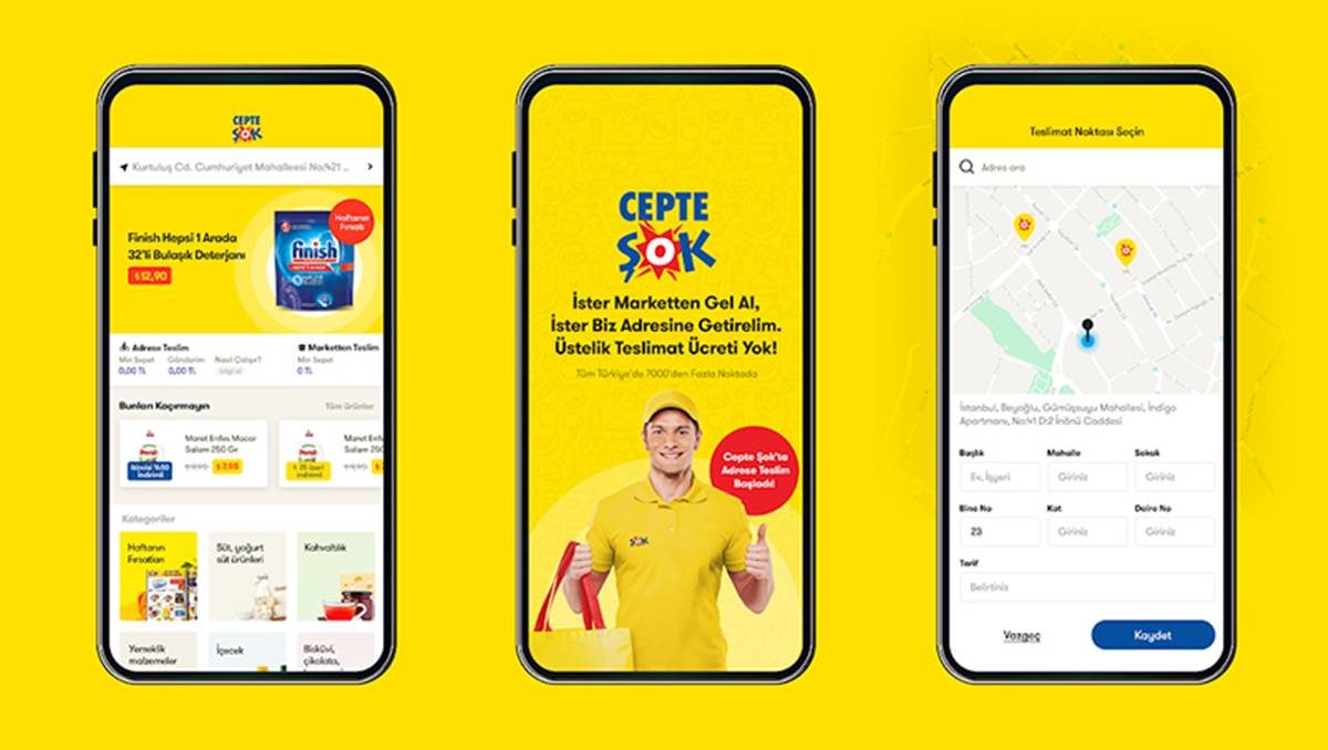 Şok Marketler, Cepte Şok ile Ücretsiz Adrese Teslimat Hizmetine Başladı  
