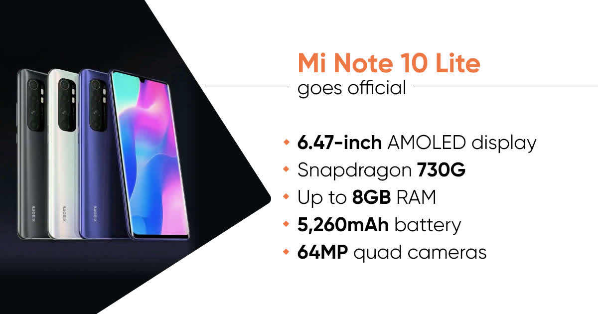 Xiaomi, Ailesinin En Küçüğü Mi Note 10 Lite'ı Tanıttı  