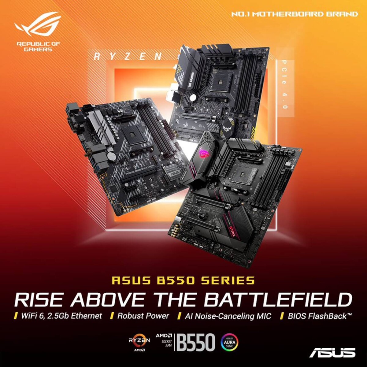 ASUS, AMD B550 Serisi Anakartlarını Tanıttı 