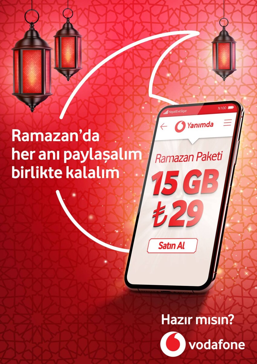 Vodafone’dan Ramazan'a Özel 15 GB İnternet  