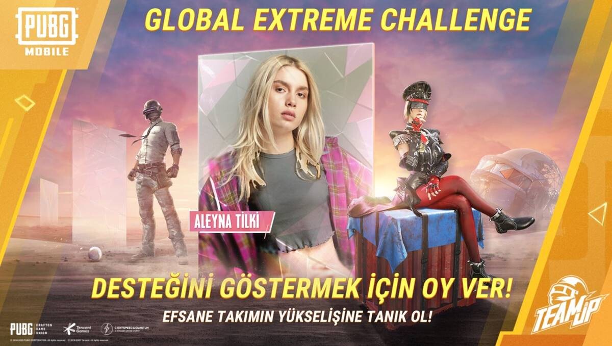 Aleyna Tilki, PUBG Mobile Global Extreme Challenge'da Maç Oynayacak! 