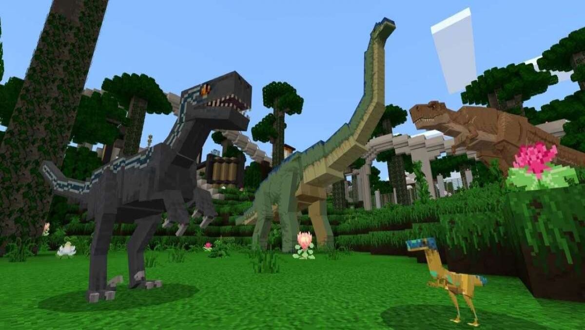 Minecraft'a Jurassic World DLC'si Geldi!  