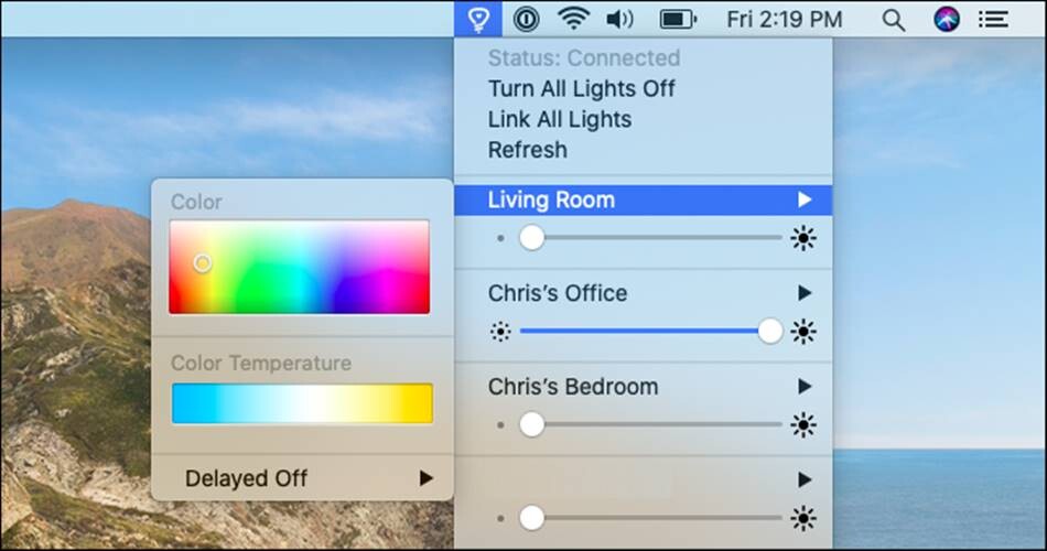 Philips Hue Işıklarını Mac'inizden Kontrol Etme 