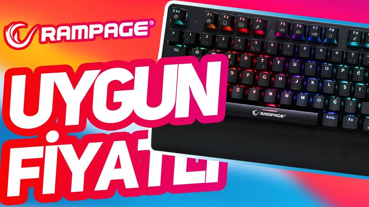 Uygun Fiyatlı Yepyeni Rampage Klavye: Rampage RMK-GX7 Strike 