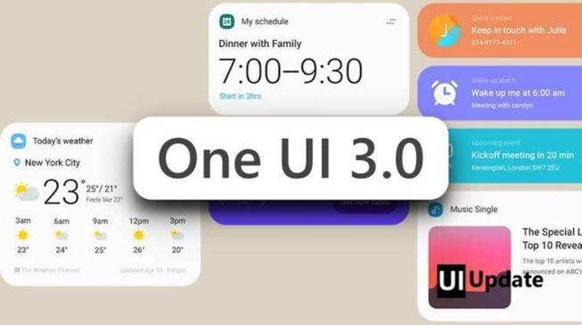 galaxy one ui 3.0