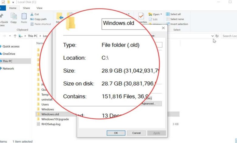 Windows.Old Klasörü Nasıl Silinir? 