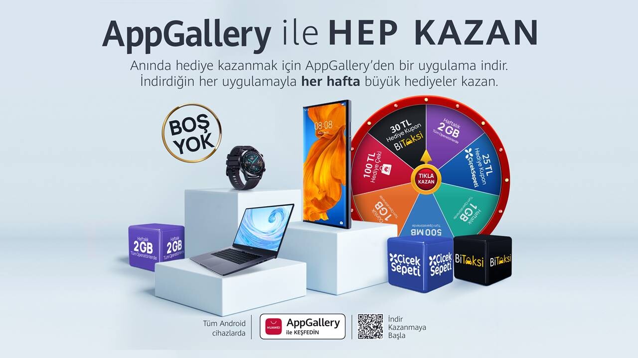 Huawei AppGallery Hep Kazan Kampanyası Devam Ediyor! 