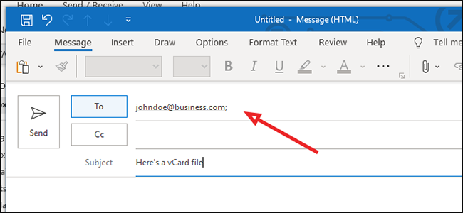 Outlook'ta vCard Özelliği Nasıl Kullanılır? 