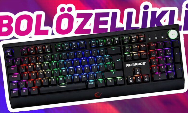 Çok Kullanışlı Oyuncu Klavyesi: Rampage KB-R103 Extreme Çok Kullanışlı Oyuncu Klavyesi: Rampage KB-R103 Extreme
