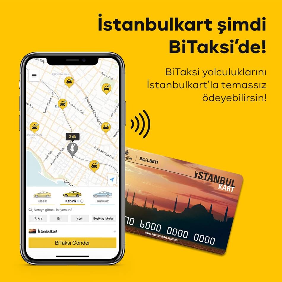 BiTaksi’de İstanbulkart ile Ödeme Dönemi Başladı  