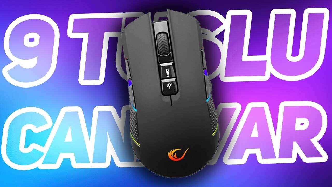 12400 DPI ve 9 Tuşlu Oyuncu Faresi: Rampage SMX-R600 Python  