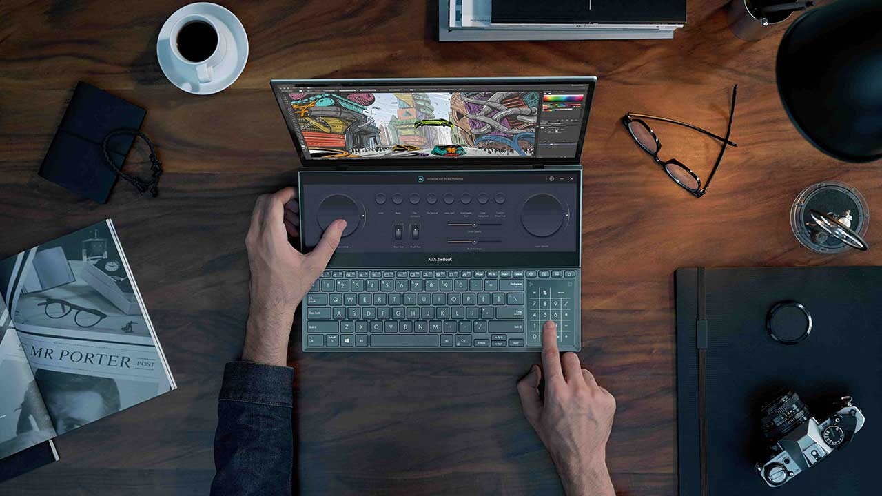 ASUS 4K Çözünürlüğe Sahip Çift Ekranlı Dizüstü Bilgisayarı: Zenbook Pro Duo OLED UX582  
