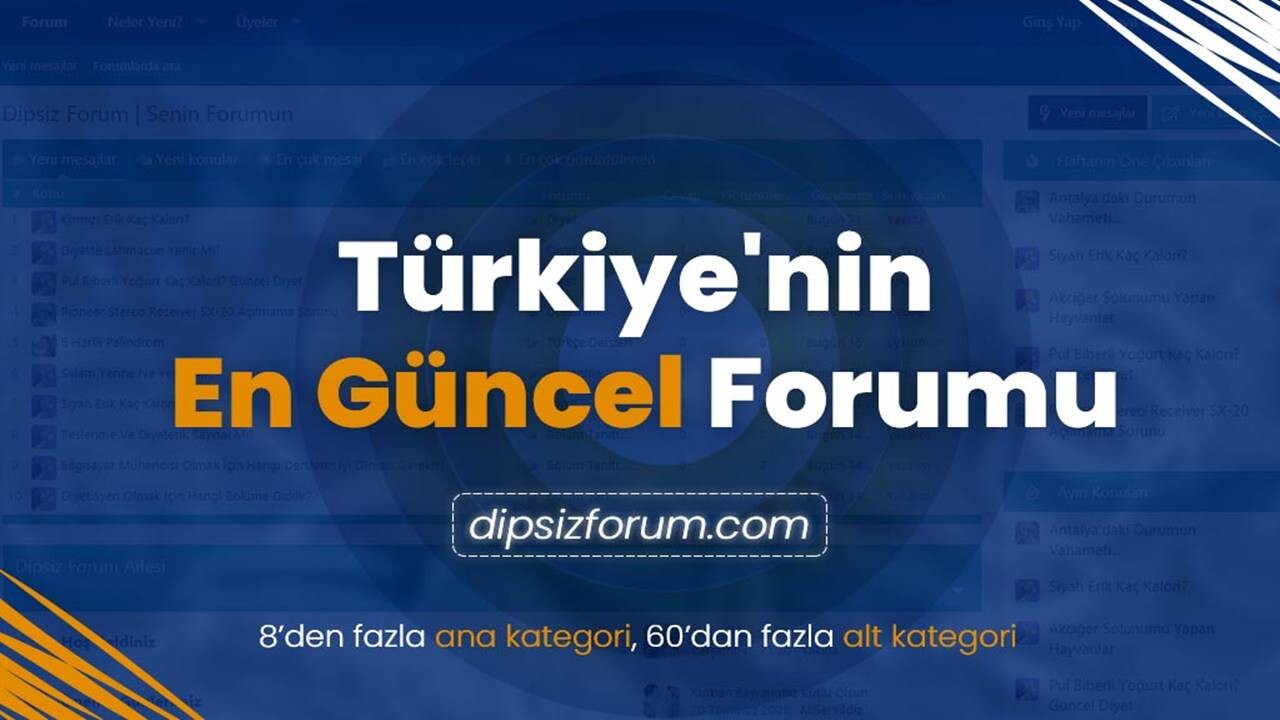 Herkes İçin Genel Forum Sitesi: Dipsiz Forum 