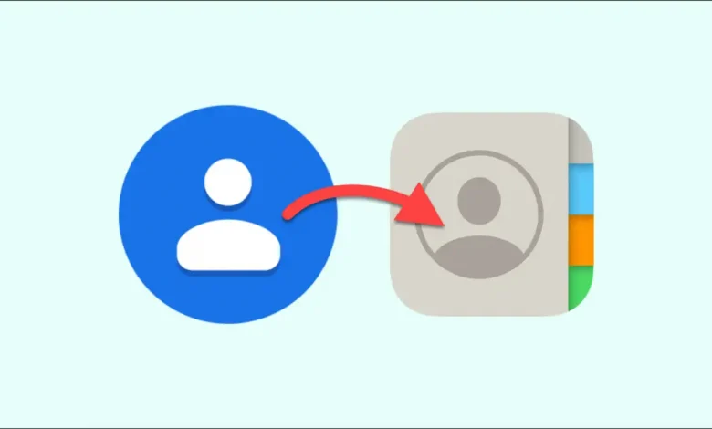 Rehberdeki Kişileri Android'den iPhone'a Aktarma 