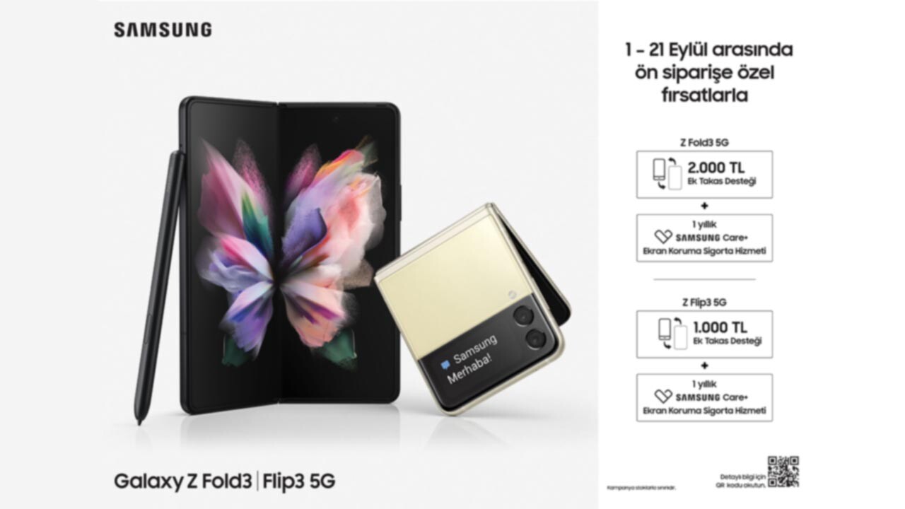 Katlanabilir Galaxy Z Fold3 ve Z Flip3 için Ön Satışlar Başladı! 