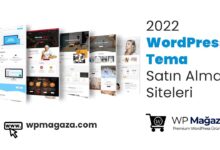 2022 WordPress Tema Satın Alma Siteleri 