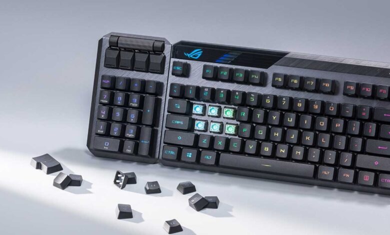 ASUS ROG PBT Doubleshot Tuş Başlığı Setini Duyurdu ASUS ROG PBT Doubleshot Tuş Başlığı Setini Duyurdu