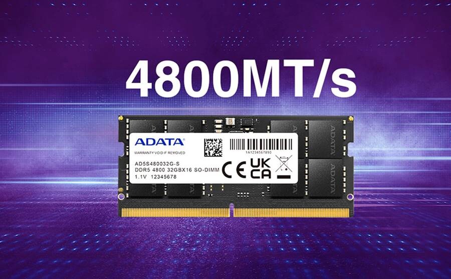 ADATA, Yeni DDR5-4800 SO-DIMM RAM Belleklerini Tanıttı 